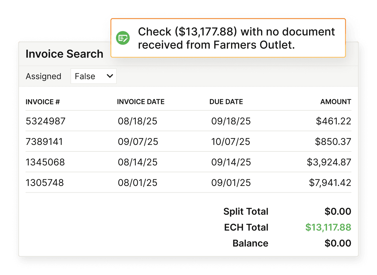 Digitize payment reconciliation