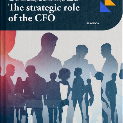 Report cover for the SMB advantage in modernizing AP and AR